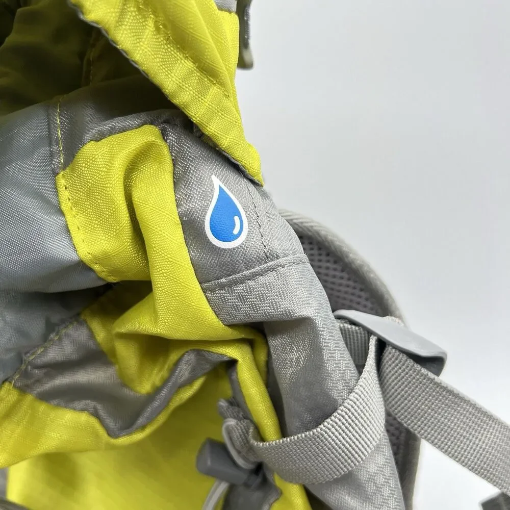 Hiking Backpack W/Rain Cove 32L Yellow Gray Outdoor Camping Trail   Wudz Togo 32
